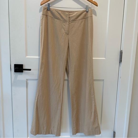 Apostrophe Stretch Women's Linen Blend Wide Leg Pants Size 4 - Picture 2 of 5